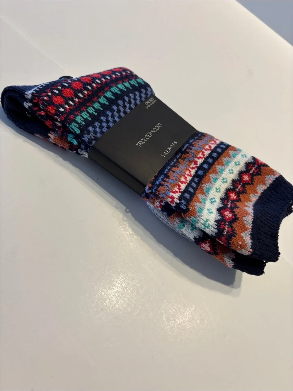 Talbots Women's Fair Isle Trouser Socks